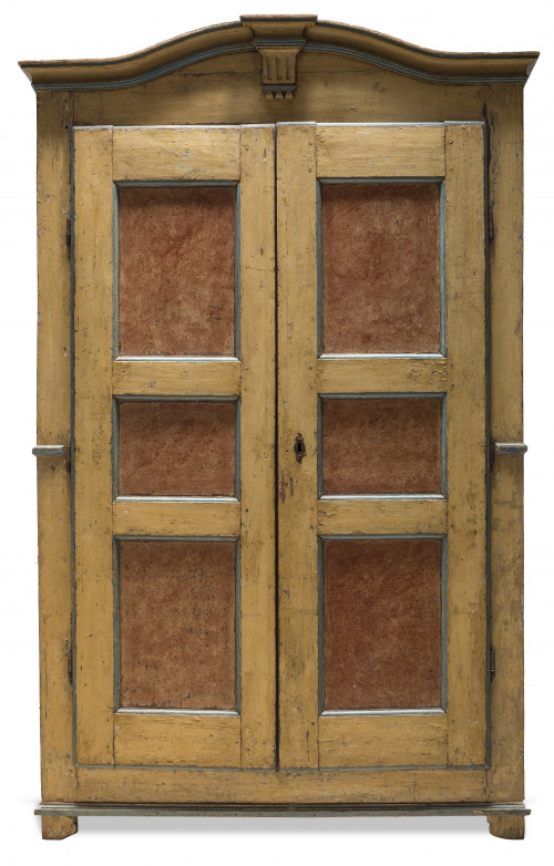 Armario gustaviano de madera policromadaTrabajo sueco, pp.