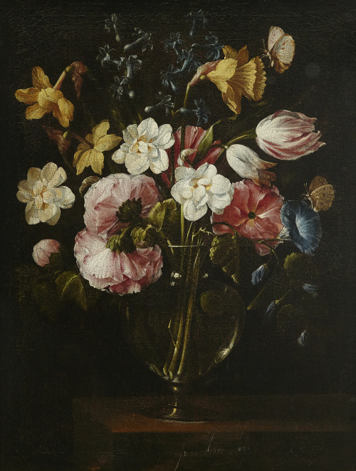 JUAN DE ARELLANO (1614- 1676)Florero de tulipanes, narciso