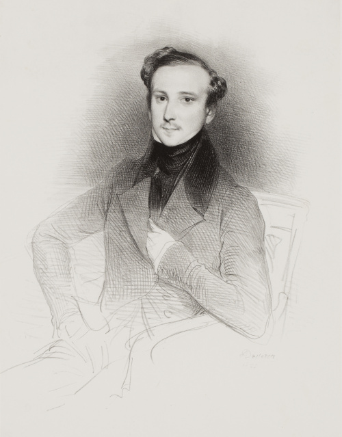 ACHILLE DEVÉRIA (1800-1857)Retrato del tenor Gilbert Dupre