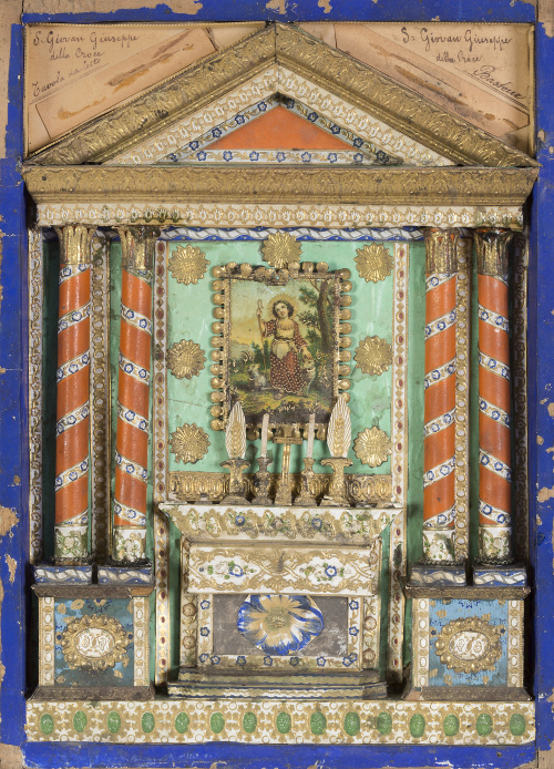 Composición simulando un altar neoclásico.Escuela romana, 