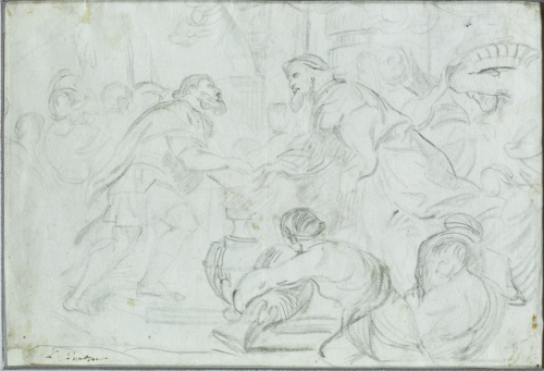 ESCUELA ESPAÑOLA, SIGLO XVIIIEl encuentro entre Abraham y 