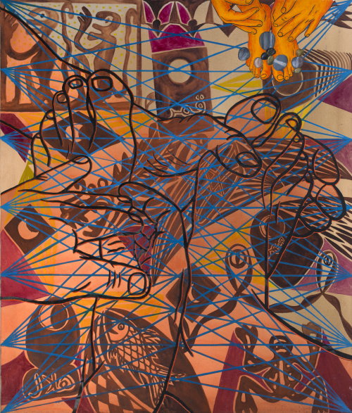 PATRICIO CABRERA (Gines, 1958)El caminante en el mapa. Kam