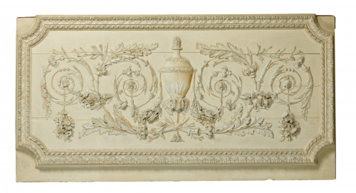 Panel decoratvo de estilo Luis XVI con decoración en reliev