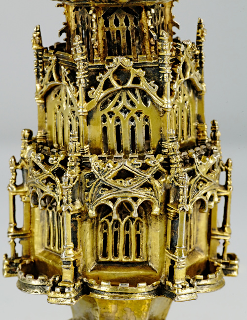 Importante cáliz gótico, época Reyes Católicos, en plata es