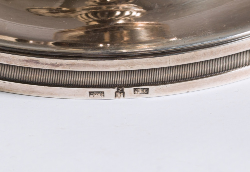 Importante pareja de candelabros de plata, Madrid, Real Fá