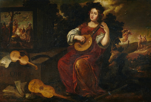 TALLER DE ARELLANO (Escuela madrileña, S. XVII)Alegoría de