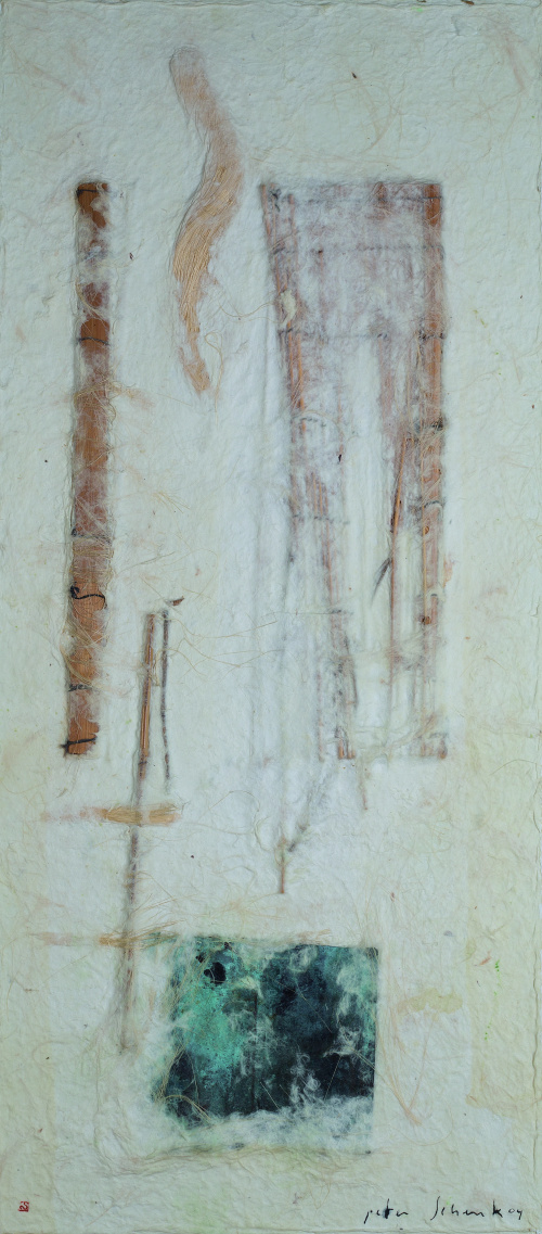 PETER SHENK, Compositic met bamboo en kooper, 2004