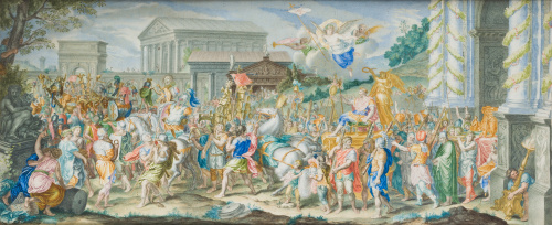 ESCUELA ITALIANA, SIGLO XVIIIEntrada triunfal de Constanti
