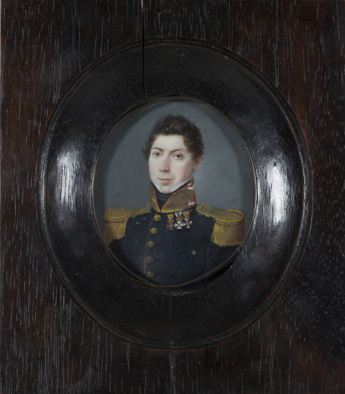ESCUELA ESPAÑOLA,  h.1817.Retrato de un capitán español, c
