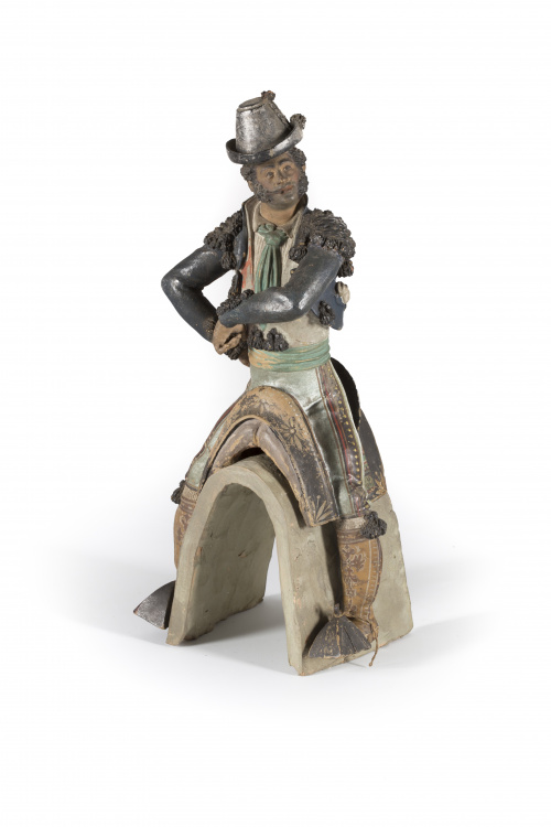 José Cubero o Gutiérrez de León?“Bandolero”Barro cocido y