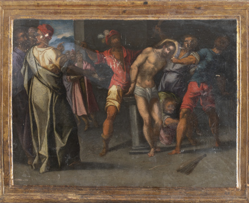 ESCUELA SEVILLANA, SIGLO XVICristo atado a la columna ,