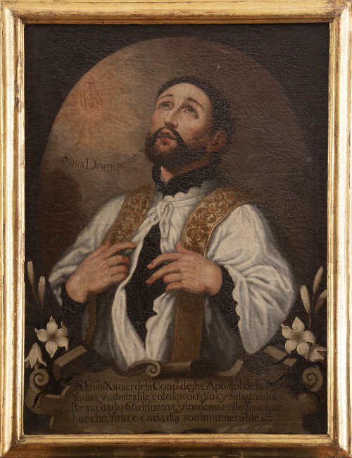 ESCUELA ESPAÑOLA O COLONIAL, H. 1800San Francisco Javier