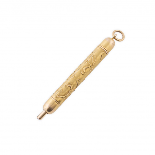Lapicero portaminas colgante Art-Nouveau con decoración de 