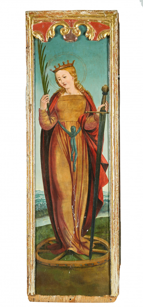 ESCUELA ARAGONESA, SIGLO XVISanta Lucía y Santa Catalina.