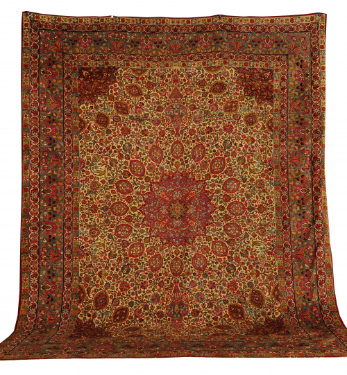 Alfombra persa Hispahan, mediados S.XX.