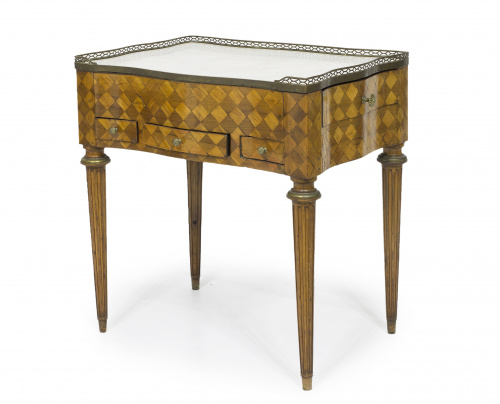 Mesa tocador Luis XVI Francia, ffs. S. XVIII