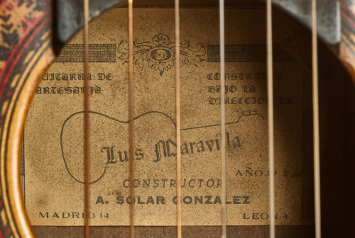 Anselmo Solar González, luthier,Guitarra española, S. XXC