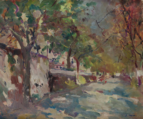 JOAQUÍN MIR Y TRINXET (Barcelona, 1873-1940)Paseo con árbol