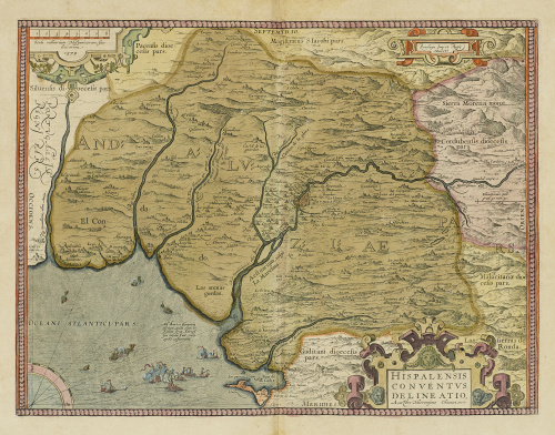 ABRAHAM ORTELIUSMapa de Andalusia: “Hispalensis Conventus 