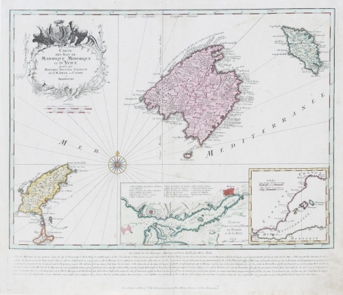 Matthieu Seutter (1678-1756)“Carte des Isles de Maiorque M