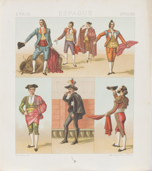 Charles Auguste Albert Racinet (1825-1893)“Espagne: costum