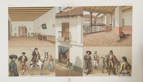 Charles Auguste Albert Racinet (1825-1893)“Espagne: costum