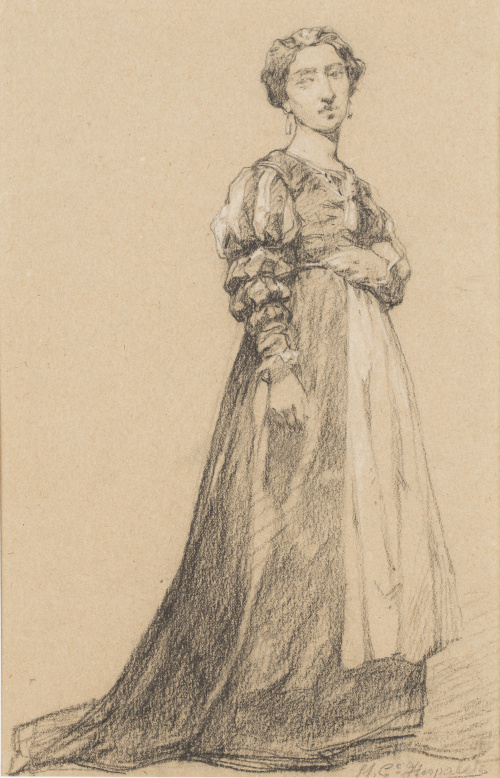 MANUEL GARCÍA HISPALETO (1836-1898)Dama con traje de época