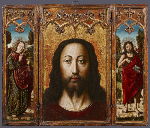 DIEGO DE LA CRUZ (hacia 1482-1500)“El Salvador con los san