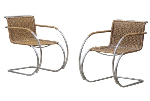 Ludwig Mies Van den Rohe (1886 - 1969).Pareja de sillones