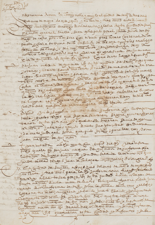 Juan Mejía de Guzmán solicita a Íñigo de Liziniana, canónig