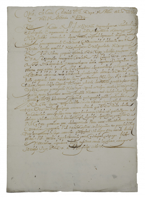 Copia de una carta de Antonio Álvarez de Toledo y Enríquez 