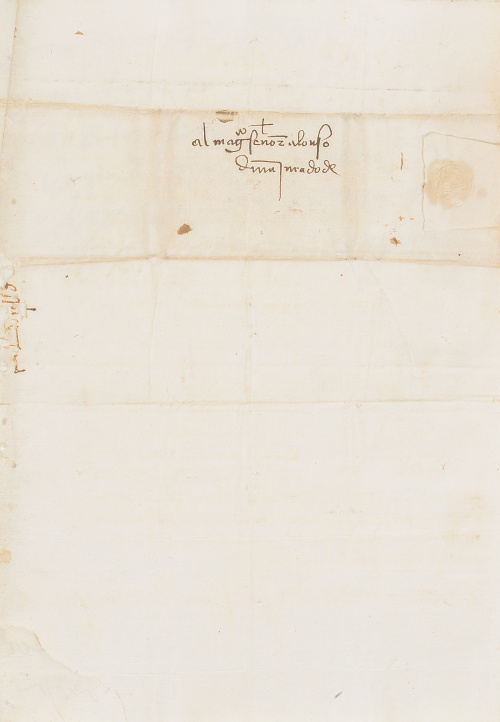 Carta autógrafa de Gonzalo Fernández de Córdoba, el Gran Ca