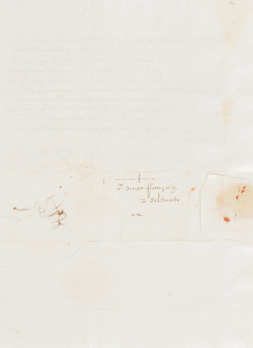 Mandamiento autógrafo de María Manrique, Duquesa de Terrano