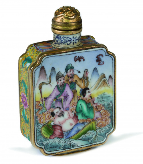 Dos snuff bottlesChina, finales de la Dinastía Qing, ff. S