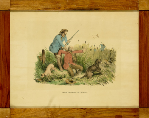 ESCUELA FRANCESA, SIGLO XIXCaza de patos y becadas.