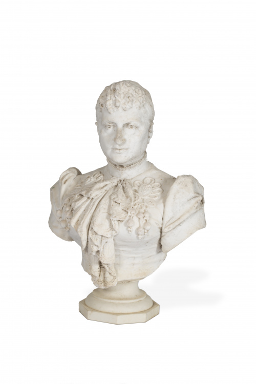 Agustín Querol (1860-1909).Busto de la reina María Cristin