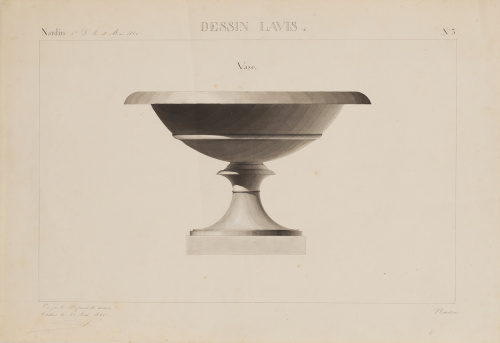 NARDIN (Escuela Francesa, siglo XIX)Diseño de vaso, 1860
