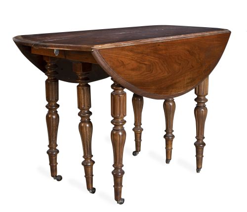 Mesa de comedor extensible Luis Felipe.Francia, h. 1850.