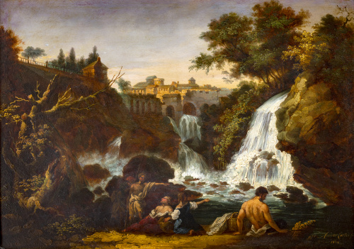 ANDRÉS CORTÉS Y AGUILAR (Sevilla, 1810-1879)Pareja de pais