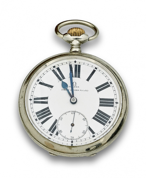 Reloj Lepine Omega en acero pps s XX fabricado para Kirby &