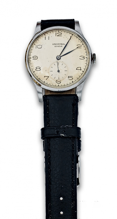 Reloj UNIVERSAL GENEVE años 60 en acero. 865687  21264