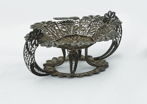 Cestillo en filigrana de plata.Probablemente Córdoba, S. X