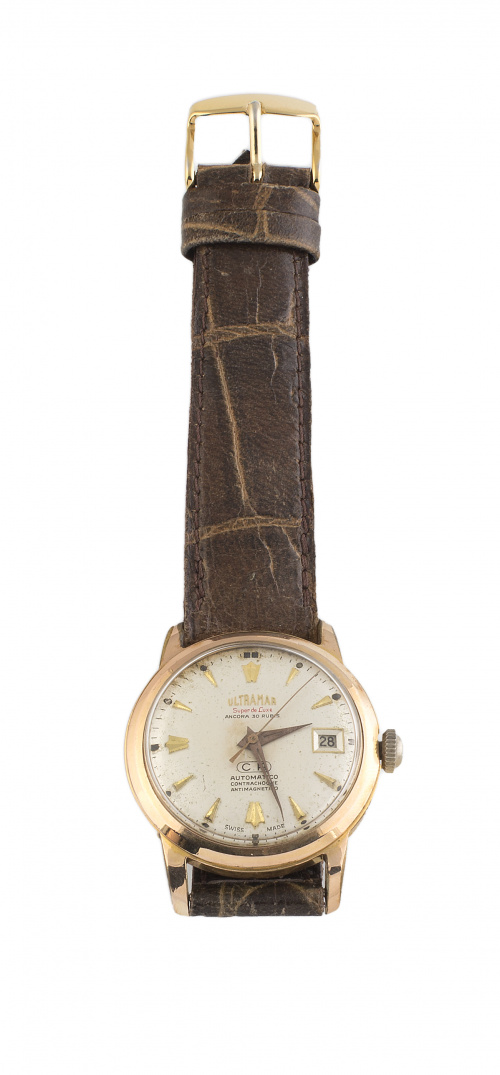 Reloj ULTRAMAR años 50 automático en metal plaqué or