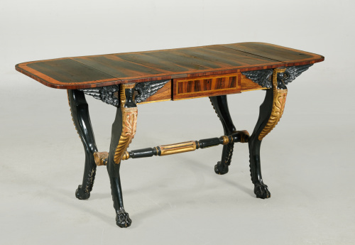 Importante “Sofa-table” Regency de madera de coromandel, ma
