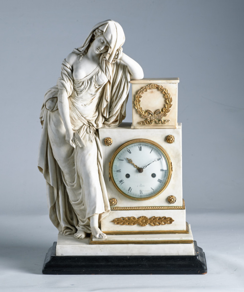 Reloj  estilo imperio.Francia, París, S. XIX - XX.