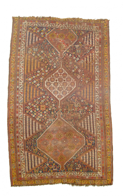 Alfombra Persa QashaqaiIrán, último tercio S. XIX
