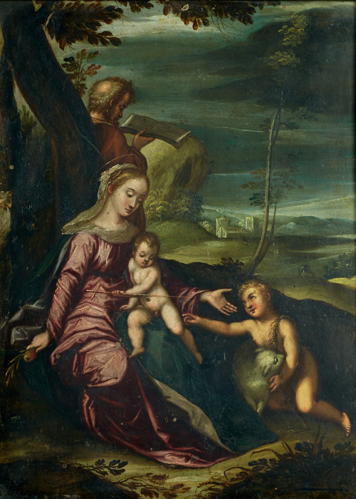 ESCUELA FLAMENCA, SIGLO XVIIDescanso en la Huida a Egipto.