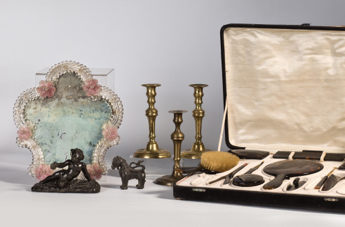 Candelero español en bronce, S. XVIII.