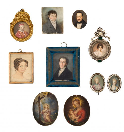 ESCUELA ESPAÑOLA, H. 1800 Retrato de caballero con levita.