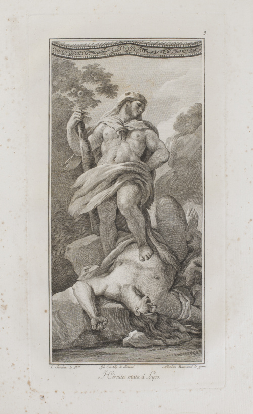 Colección de dieciséis grabados de los Trabajos de Hércules